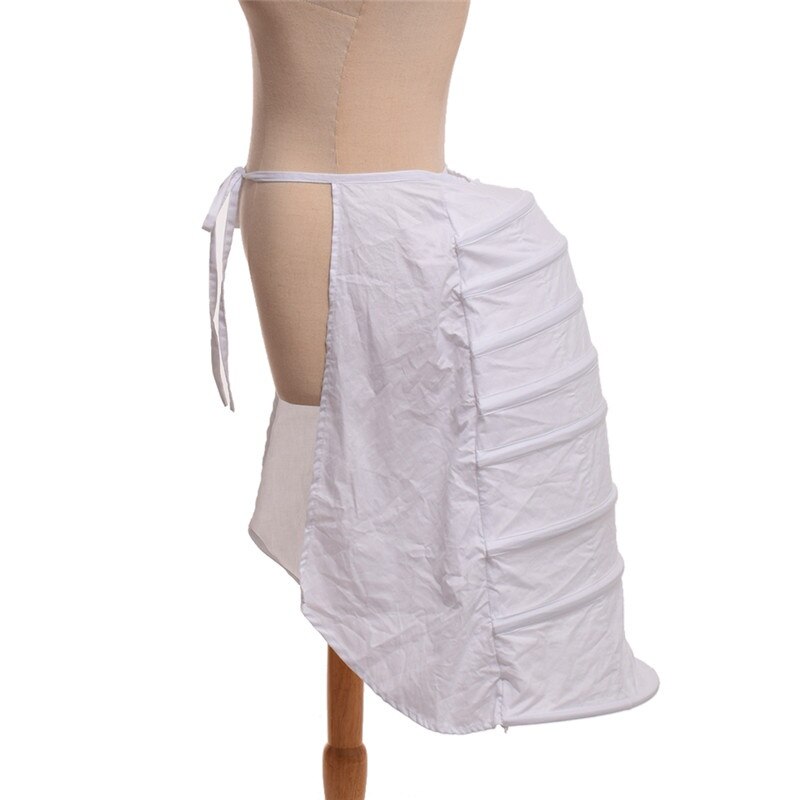 Jupon victorien blanc demi-Slip pour femme, sous-jupe, Cage de Crinoline Rococo
