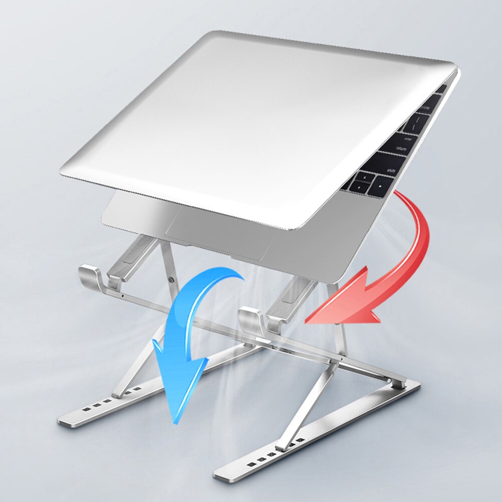 N8 faltbare laptop-pc-ständer aus aluminiumlegierung, höhenverstellbar, tragbar, für notebooks und tablets bis 12.6-17.3 zoll