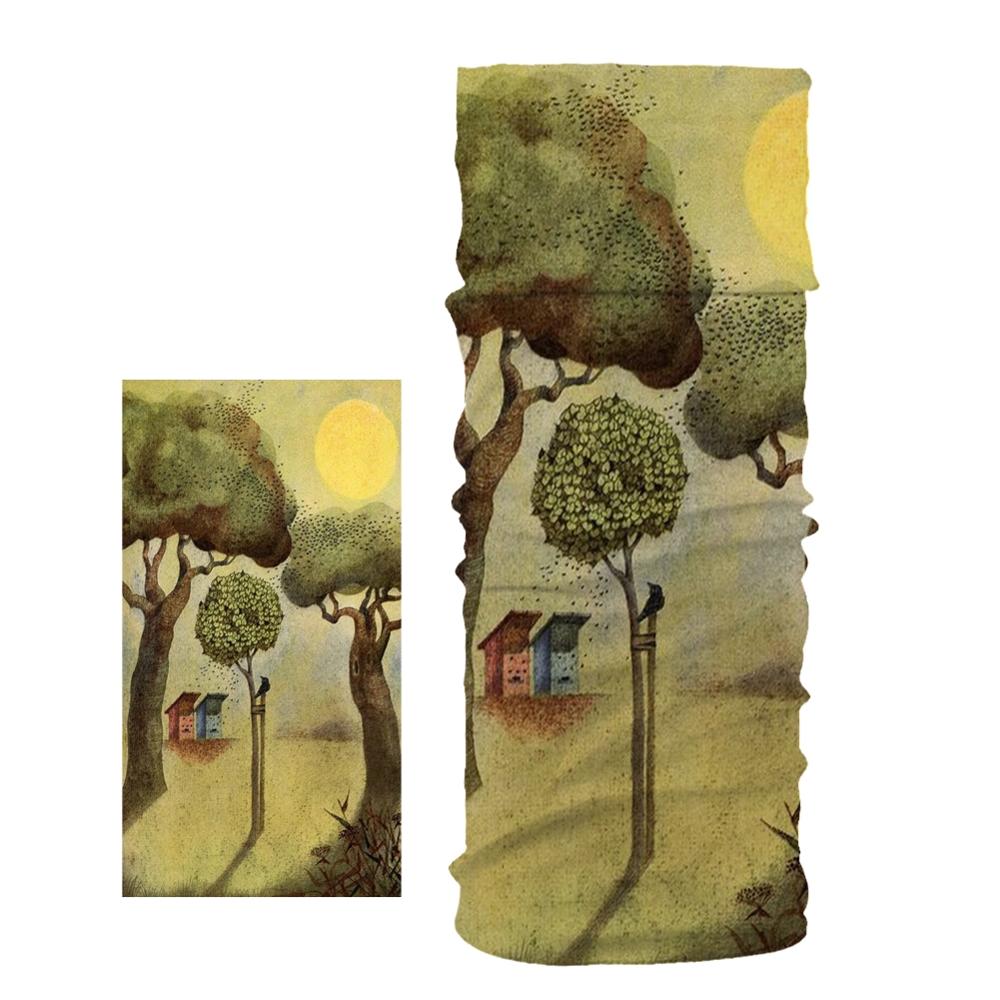 Natuurlijk kersenboompatroon hoofd/gezicht/masker nek bandana sjaal dual-use magische buis hoofddoek wielersport hoofddeksel tulband: D