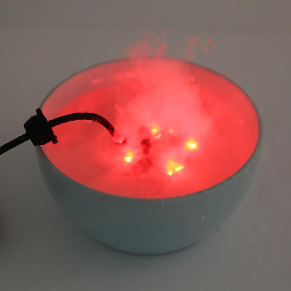 Nebulizador de niebla para acuario, fuente de agua, atomizador de estanque, humidificador de aire, manualidades, D35, 12 LED, 20mm,: Without plug