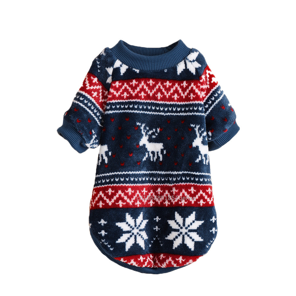 Plush Cat Dog Hoodies Thicken Pet Sweaters Autumn Winter Cat Puppy Clothes for Small Dogs Cats Kitten Pullovers Sphynx Clothing: S / Red