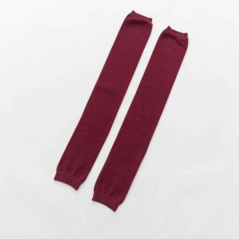 Jambières femmes hiver coton droit garder-genou Simple femmes all-match Style coréen Long au-dessus du genou femme