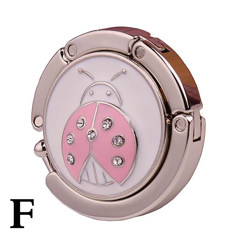 Bag Hook Round Metal Hook Bracket Folding Portable Hook Wallet Handbag Hook Seat Table Hook Bag Accessories: F