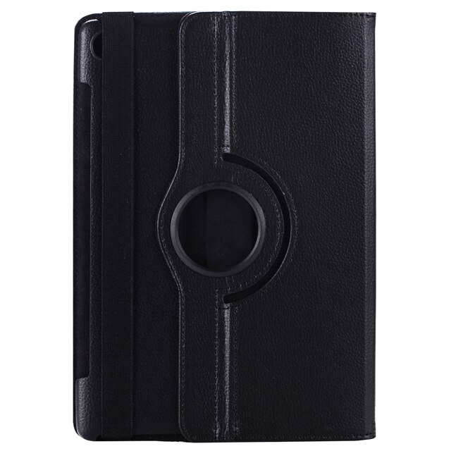 360 roterende etui til huawei mediapad  m5 10.8 foldbart stativ pu læder etui flip cover til huawei  m5 pro 10.8 tommer tablet fundas: Sort