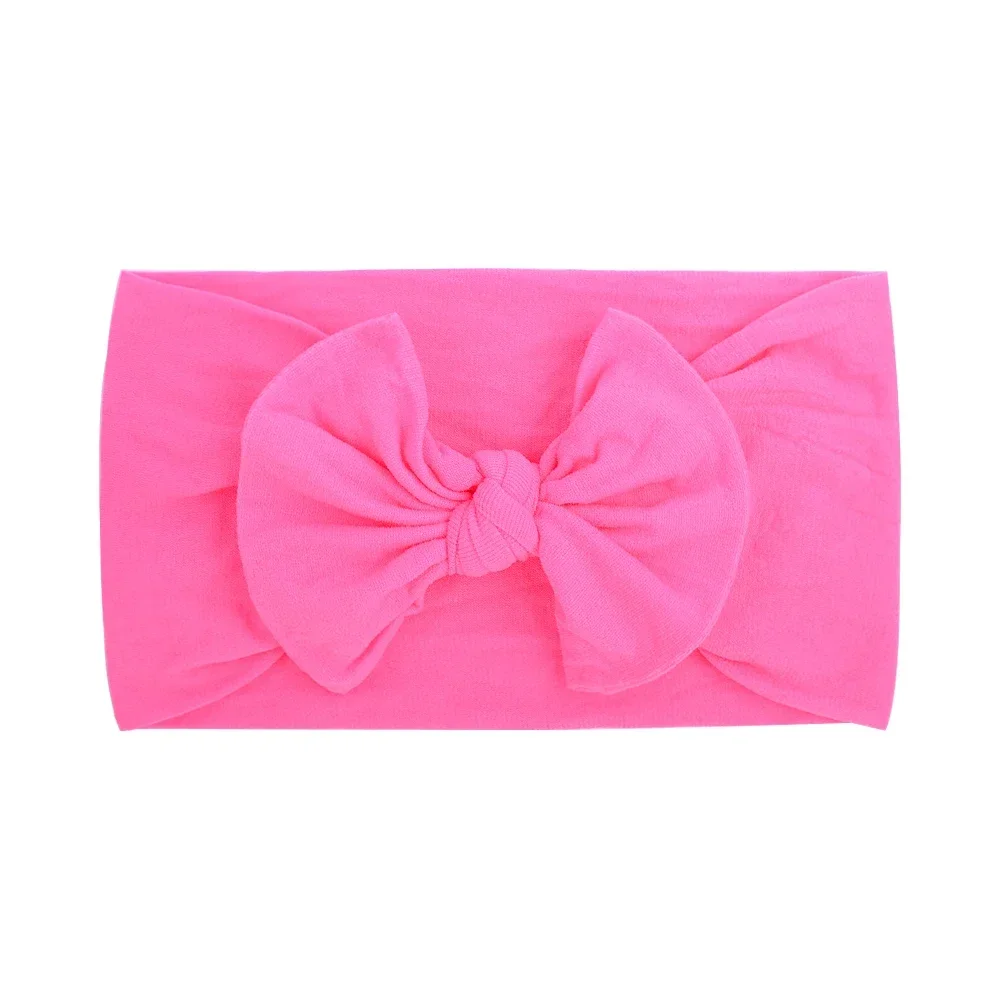 1 stücke Neugeborenen Baby Stirnband für Mädchen Elastische Stricken Kinder Turban Bögen Weiche Nylon Kinder Headwear Haar Zubehör: Mint