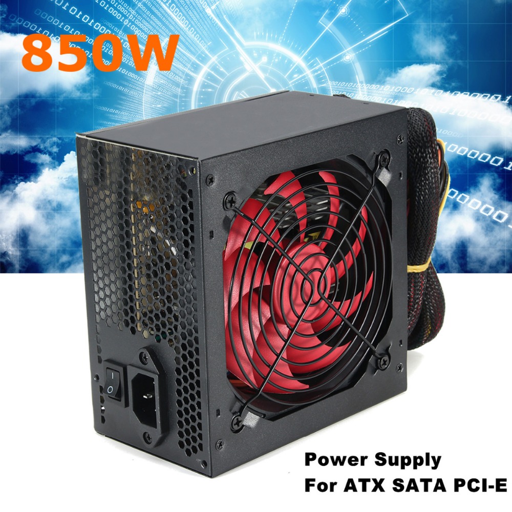 Quiet 800 Watt 800W for Intel AMD PC 12V ATX PC Power Supply SLI PCI-E 12CM Fan Computer Power Supply For BTC