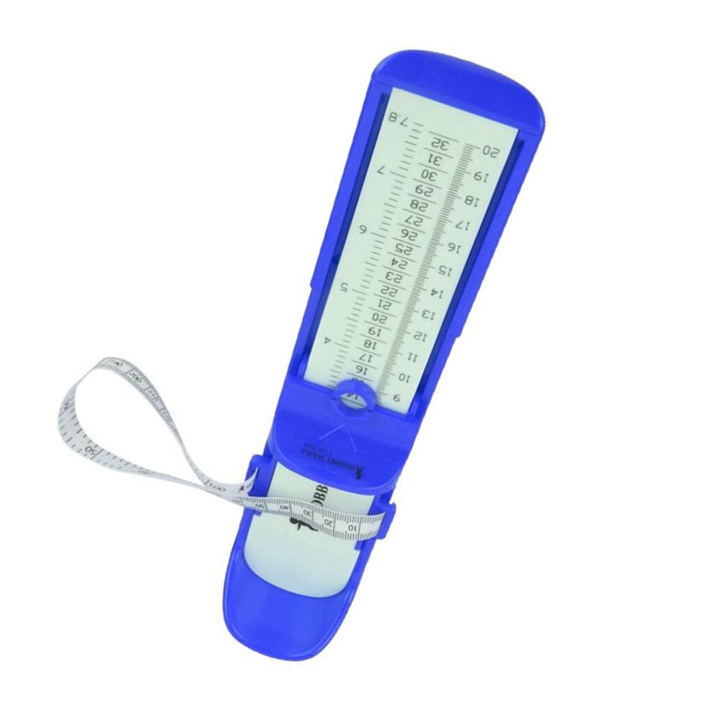 0-20cm Children Shoe Size Ruler Kids Foot Adjustable Plastic Measuring Gauge Tool Shoe Sizer: Blue