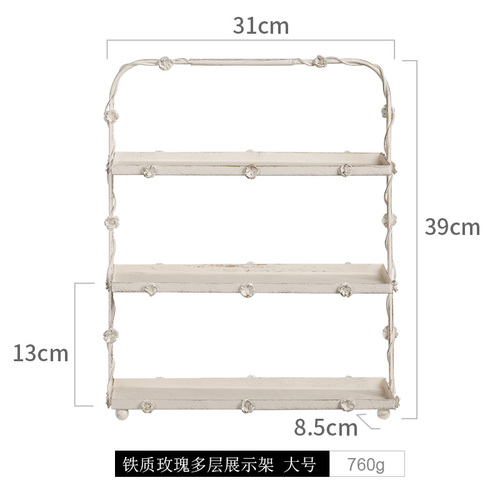 European white dessert table decoration / display stand set / wedding cake set table / wooden snack tray: 39x31x8.5cm