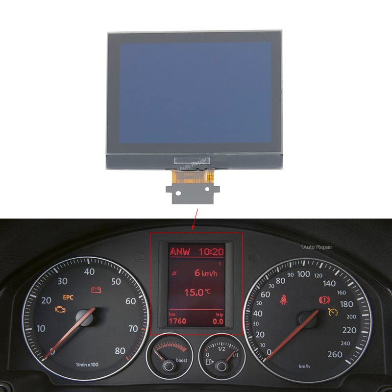 Dashboard LCD Screen Display For Instrument Cluster For VW Golf V MK5 Jetta Touran Passat EOS US Model VDO Pixel Repair