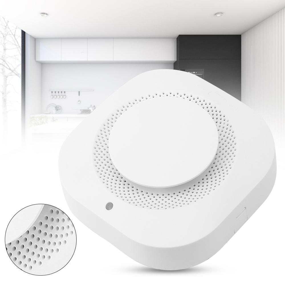 Independent Smoke Detector Fire Protection Sound Light Alarm Sensor Smart Cordless