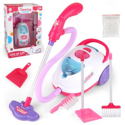 Kinderen Mini Stofzuiger Simulatie Opladen Huishoudelijk Dust Catcher Educatief Meubels Speelgoed Speelhuis Cleaning Tools Set: Suit