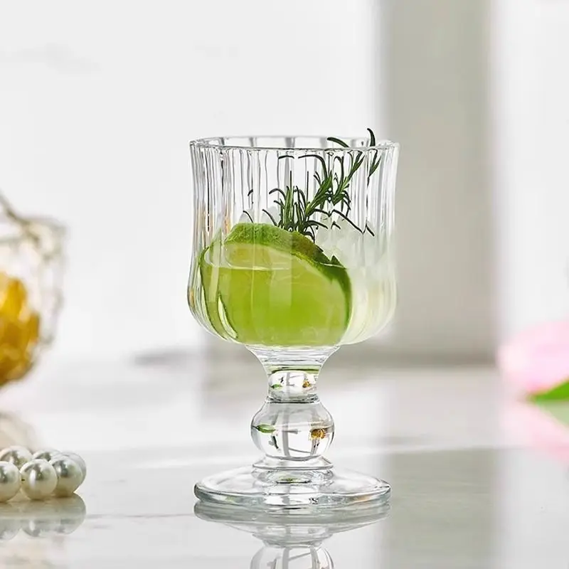 Copa de vino de cristal Medieval, copa de champán, copa de cóctel, Bar, suministros para fiestas, vasos de espíritus, vaso para beber escocesa, tazas de jugo y bebidas: green