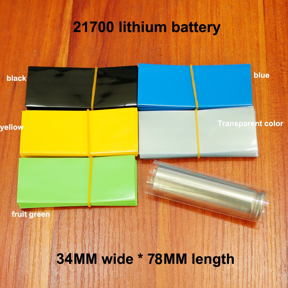 100 teile/los Lithium-Batterie PVC Isolierung Hülse 20700/21700/26700 Batterien Isolierung Schrumpfen Verpackung Film Batterie Fall