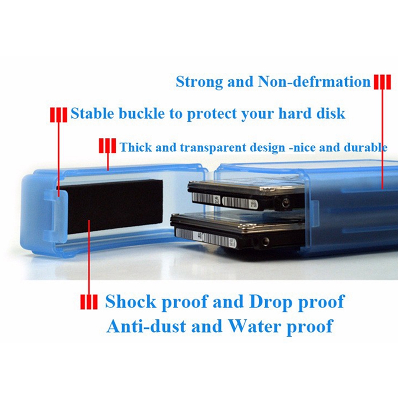 2.5 Inch Color Plastic Hard Disk Protection Box Anti-Static, Moisture-Proof and Dust-Proof Hard Disk Storage Box