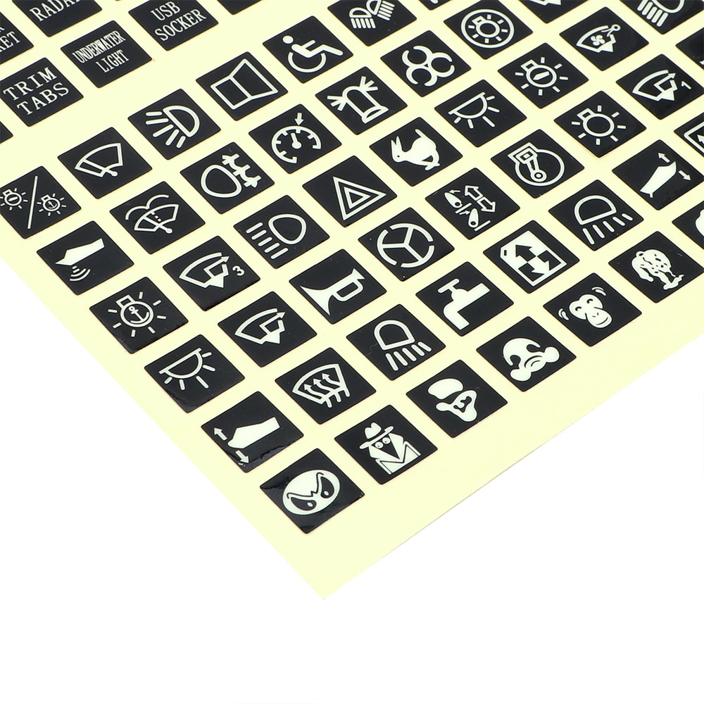 Autosticker tuimelschakelaar labelpaneel sticker voor renault laguna 2 captur fluence megane 2 megane 3 scenic