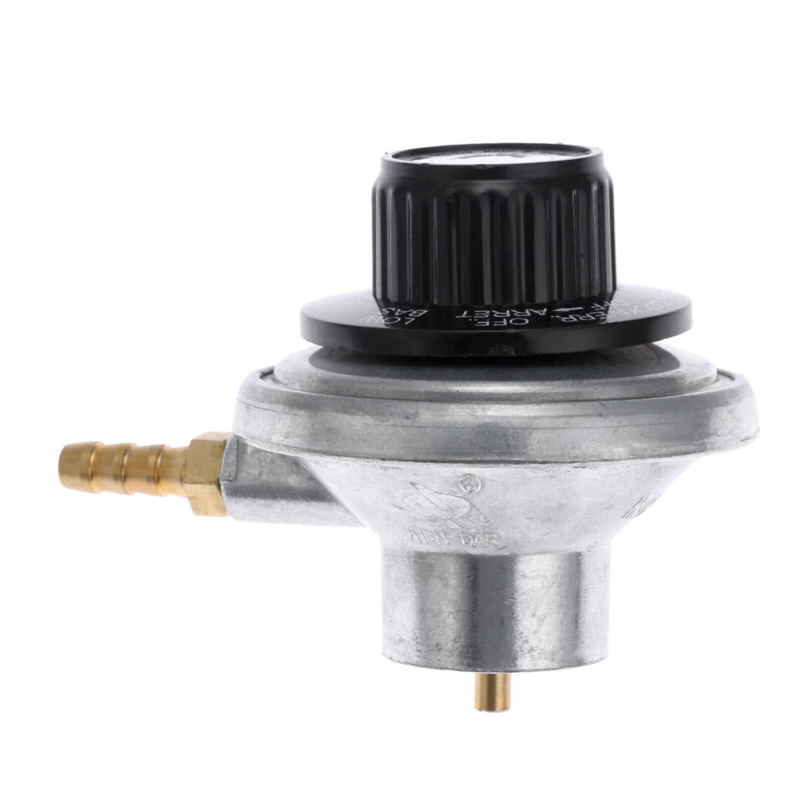 1 LB Propane Tank Gas Grill Control Valve Table Top Regulator for Backyard Grill with 1/4” Barb Connection and 1&quot;-20 Female