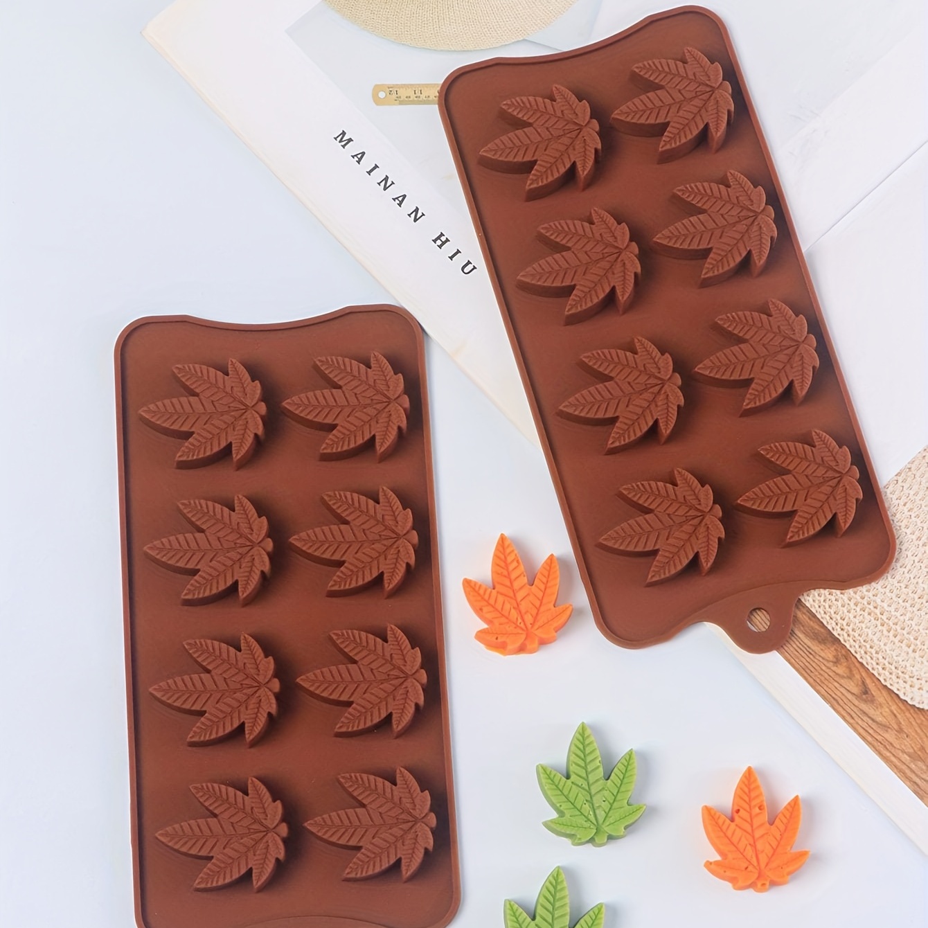 1/2/3 stuks, siliconen bakvorm, esdoornblad chocoladevorm trays, food grade ijsvorm, bakvorm