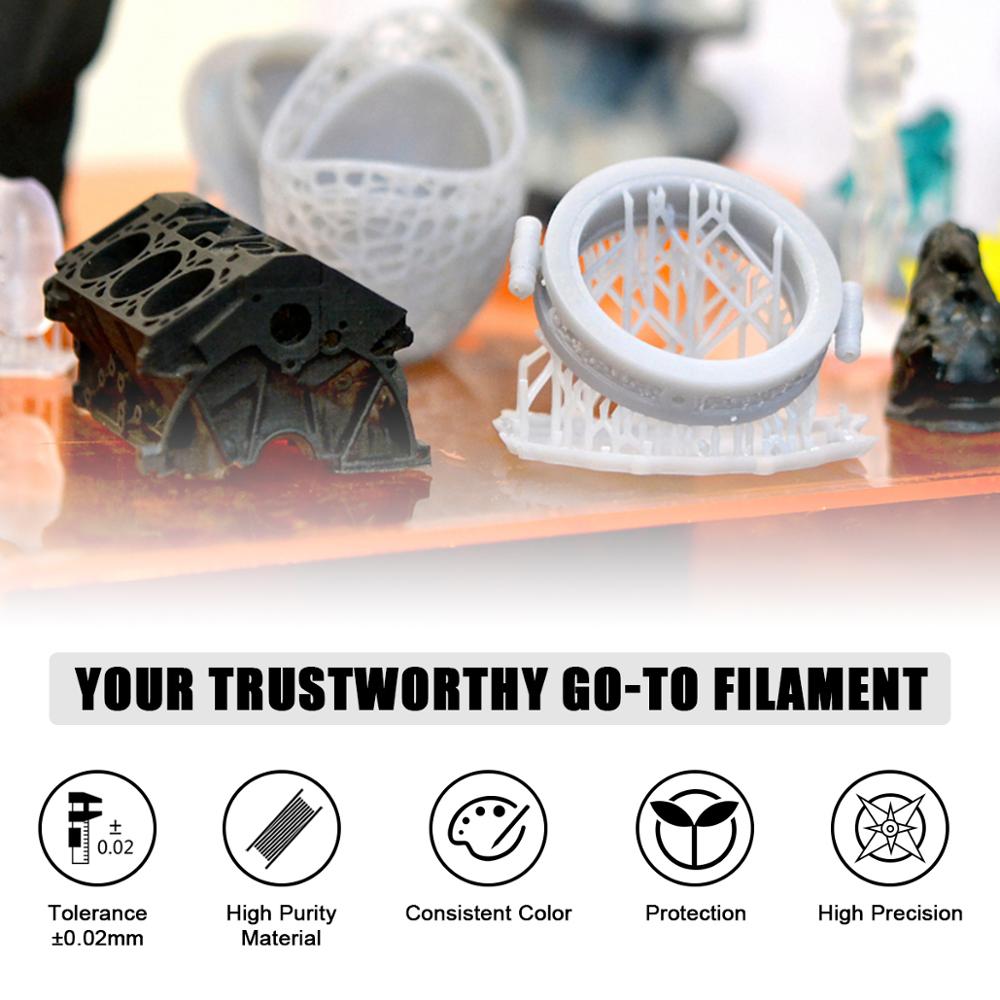 SUNLU-filamento SPLA para impresora 3D, bobina de 1KG, Material de modelo para niños, no tóxico, ambiental, 1,75 MM, mismo filamento PLA