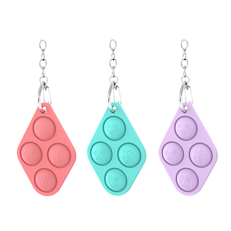 Mini Siliconen Sleutelhanger, Decompressie Speelgoed, Tas Accessoires F1CB