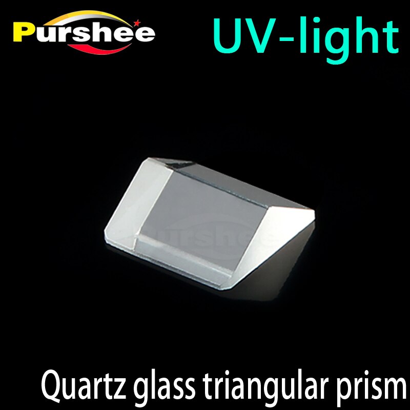 Quartz glass triangular prism(3.6x3.6x6mm)