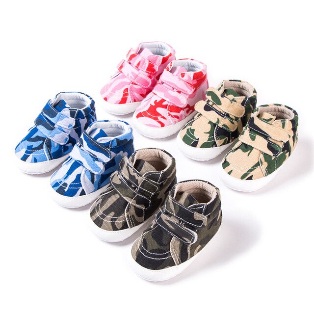 Kids Baby Babyschoenen Schoenen Ademend Baby Peuter Camouflage Schoenen Meisje Jongen Casual Schoenen Bodem Comfortabele Anti-Slip Schoenen