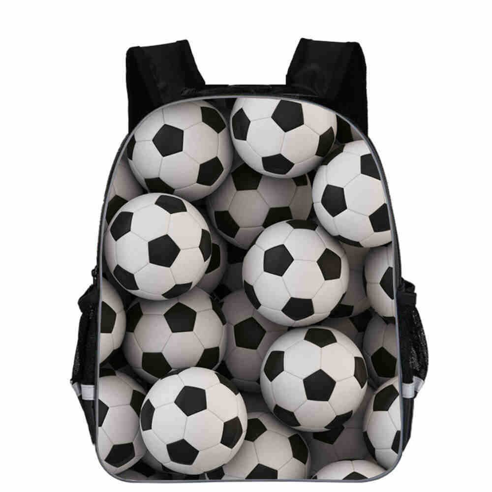 11 inch Children Bags 3D Ice Soccerly/Foot Ball Pattern for Teen Boys Girls Kids team Bags