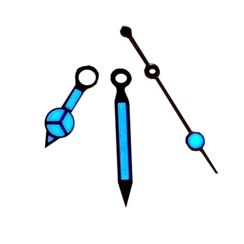 Gemodificeerde Horloge Onderdelen Blauw Groen Lichtgevend Horloge Hand Fit Voor NH35 NH36 2813 8215 Automatisch Uurwerk Horloge