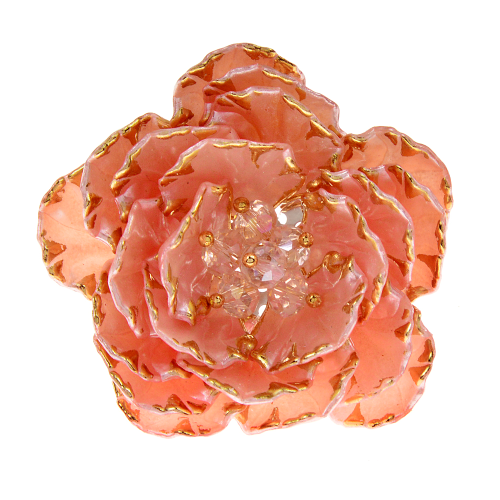 CINDY XIANG – broche de Bouquet de fleurs en résine, broche de Bouquet: orange
