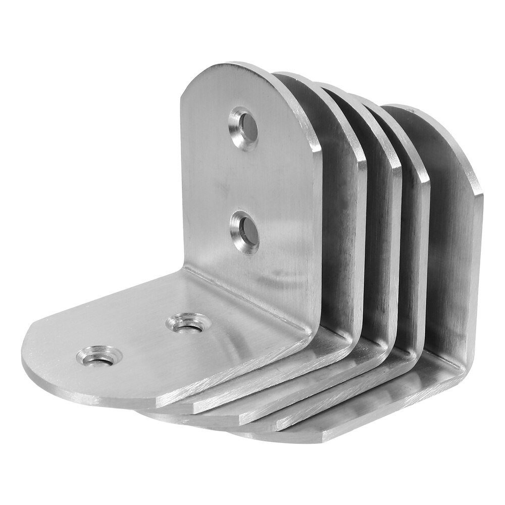 5pcs Thickened Stainless Steel Corner Angle Bracket Fixed Fittings (Silver): Default Title