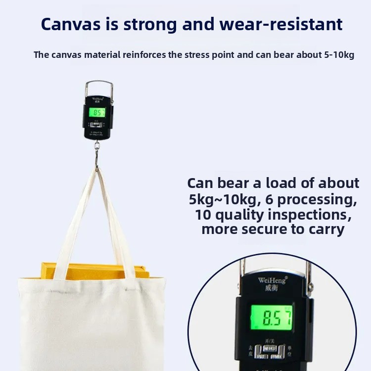 Puur katoenen canvas tas Milieuvriendelijke boodschappentas Meerkleurige draagbare lege tas Borduren Bedrukte draagtas voor maatwerk