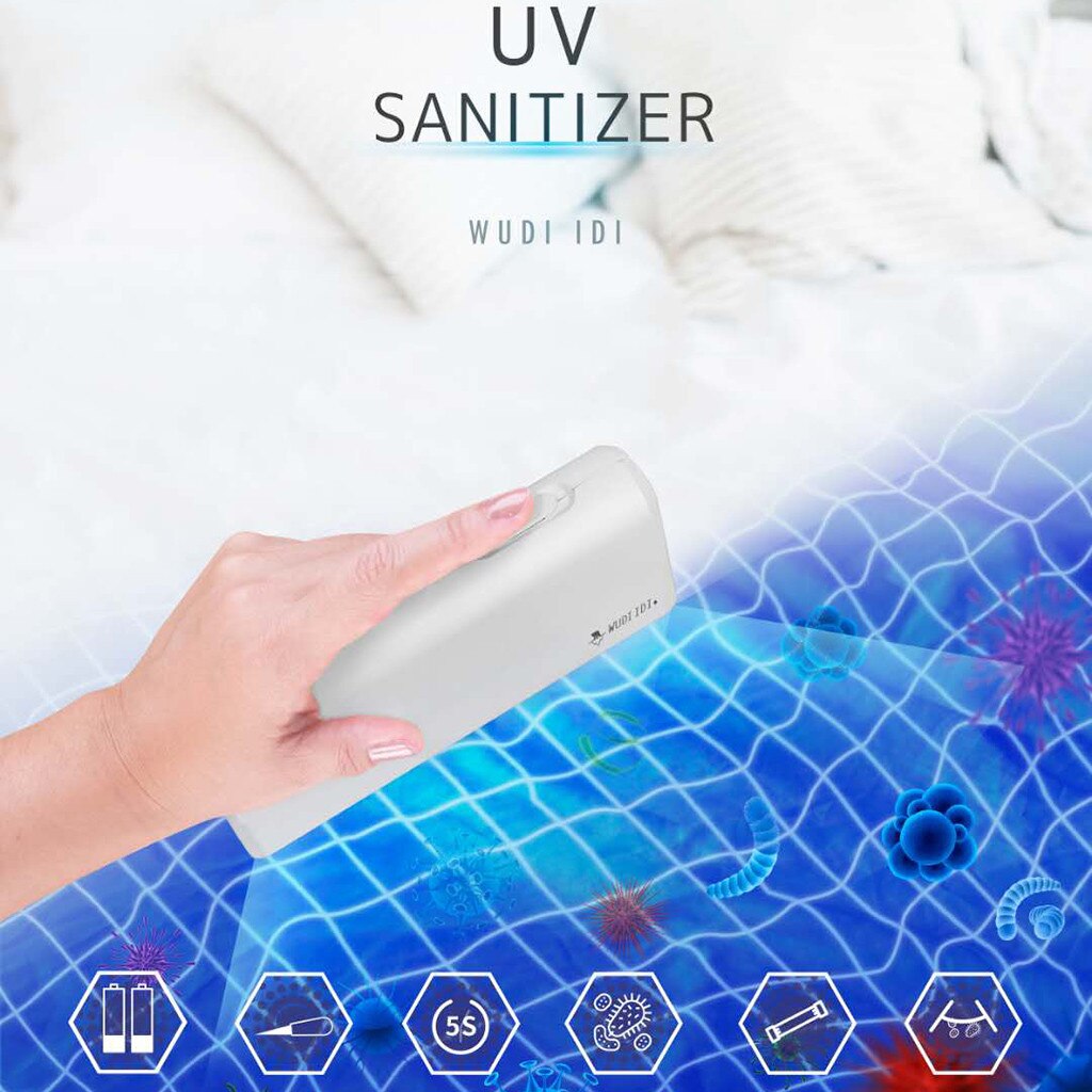 Handheld UVC Lamp 4W UV Sterilizer Disinfection Lamp Newest UV germicidal light Led UVC Light Bulb Travel UV Light#0507g30