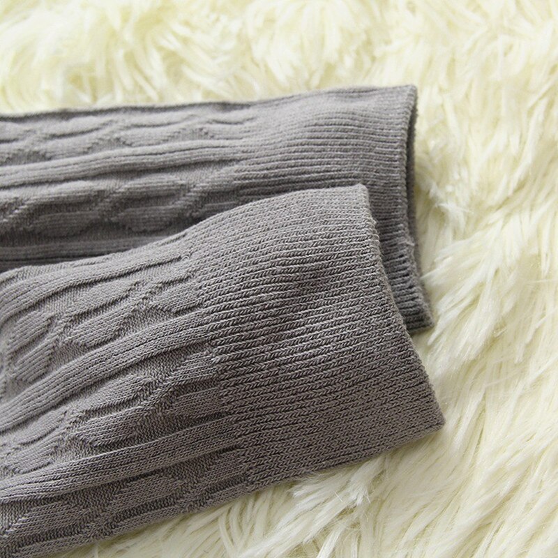 A Pair Long Knee Socks Cotton Women Warmer Over Knee Japan Style Casual Thigh High Stocking Winter Soft Knitting Socks