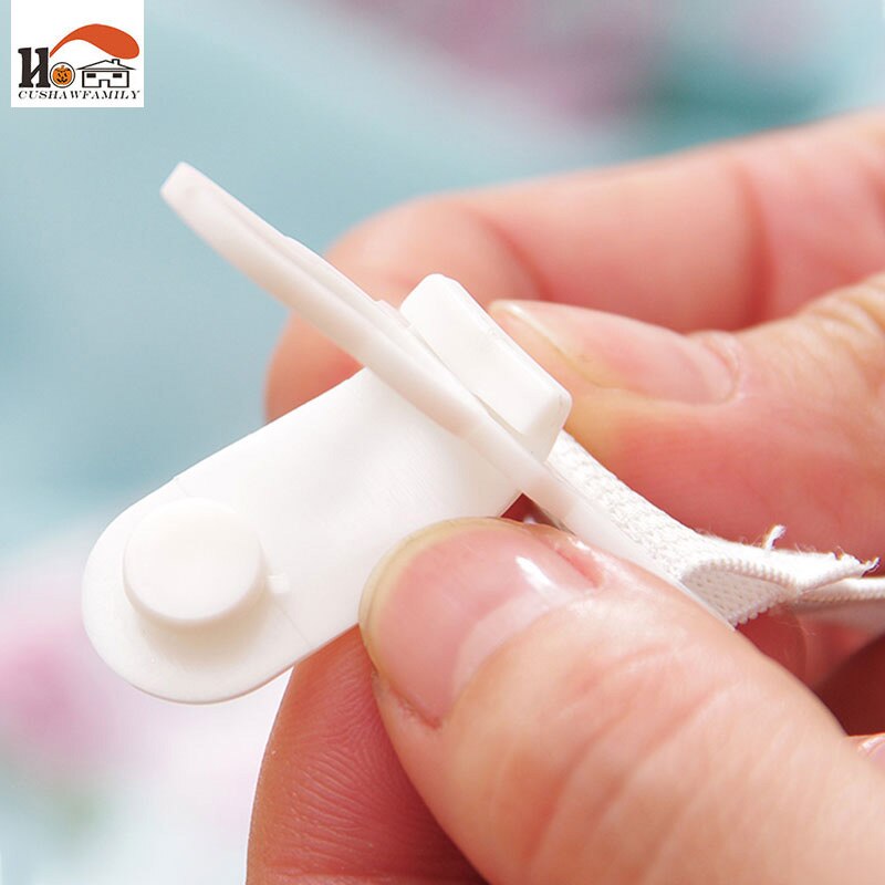 CUSHAWFAMILY 4 pcs Multipurpose Verstelbare Laken Koord Haak Lus Riem Bevestigingsmiddelen Matras Elastische Houder Clip Grijpers Tool