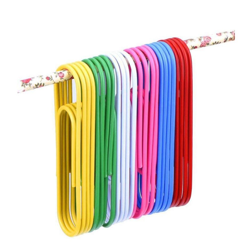 Trombone à revêtement en vinyle, paquet de 30 trombones géants multicolores de 4 pouces à couleurs assorties