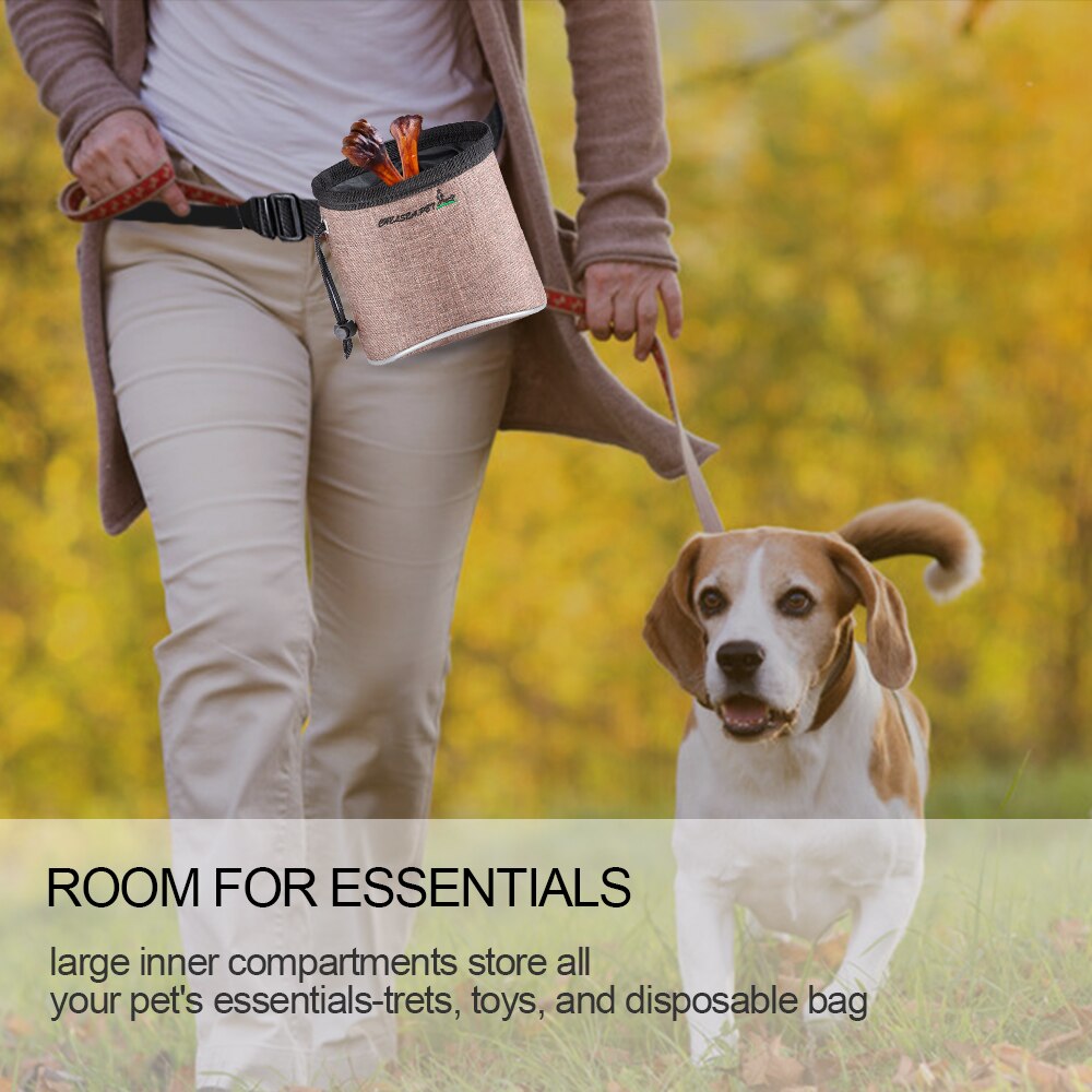 Hondentraining snoepzak voor buiten, hondensnoepjeszak, heuptas, stoffen tas voor honden en puppy's, benodigdheden  #2