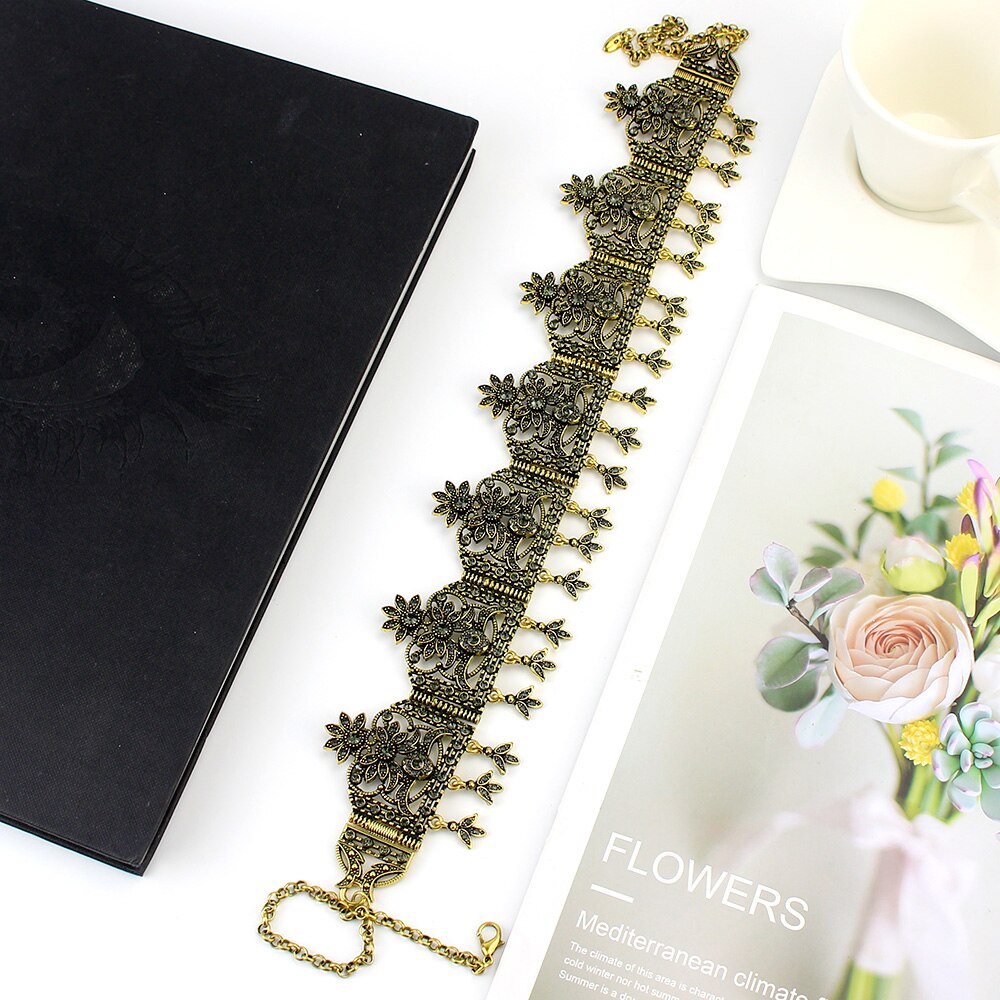 Sunspicems Goud Kleur Algerijnse Bruiloft Haaraccessoires Head Chain Hoofddeksel Sieraden Voor Vrouwen Turkse Etnische Bridal: XY2005OLD