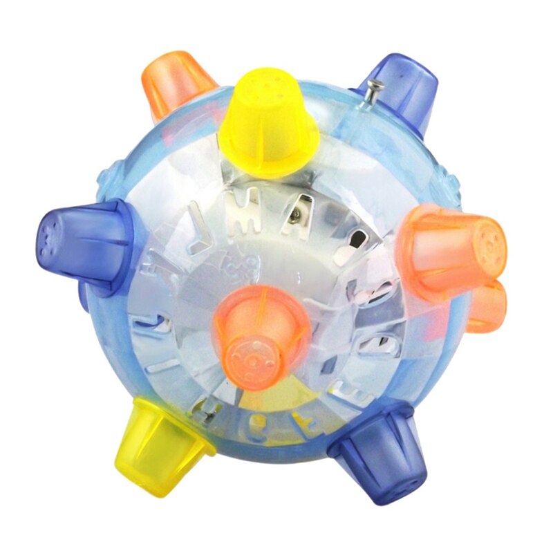 Dog Flashing Dancing Ball Toy Funny Pet Glowing Ball Dog Bouncing Jumping Balls Dog Interactive Puzzle Balls Random Color