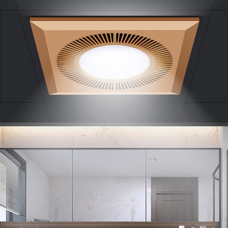 10inch Ceiling Window Exhaust Fan with LED Ventilation Vent Air Extractor for Bathroom Toilet Kitchen Pipe Attic Fans