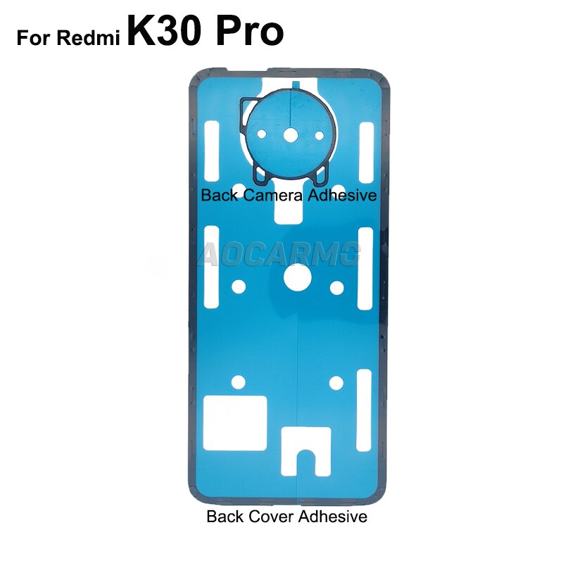 Aocarmo Back Cover Adhesive Rear Housing Tape Back Camera Sticker For Redmi K30 Pro