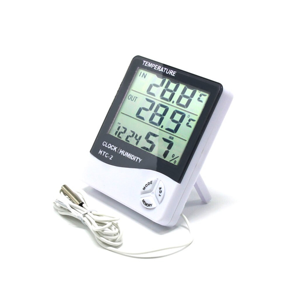 HTC-2 Digital Humidimeter Thermometer Multifunctional Waterproof Probe Thermometer