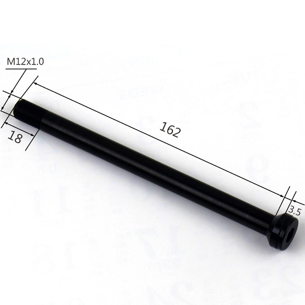 Axe traversant arrière pour SYNTACE X12 X-12 12X142 brochettes alliage de vélo QR tête conique 142X12 longueur 162 mm pas de filetage 1.0mm