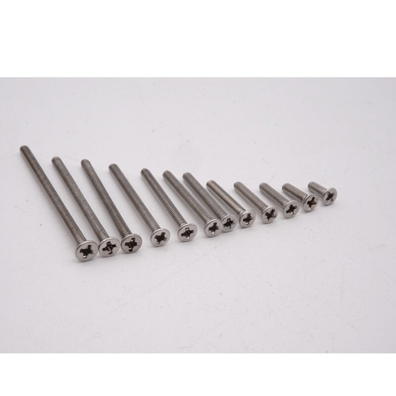 MINI 4WD self-made tamiya parts stainless steel M2 flat screws siver from 6mm to 40mm 10 pcs price MJ MODEL