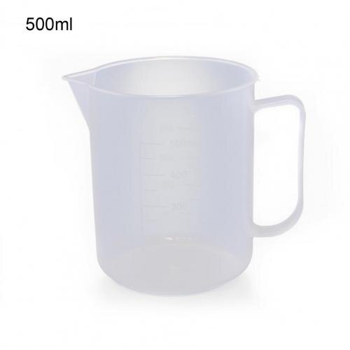 50/100/250/500/1000ml Measuring Cup Clear Plastic Measuring Cup Jug Pour Spout With Handle Liquid Pitcher with Kitchen Tool: 500ml