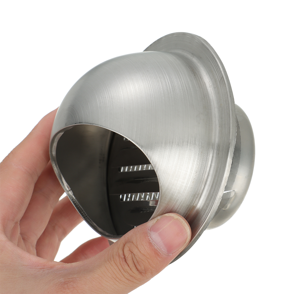 70/80/100/120/150Mm Roestvrijstalen Buitenmuur Ventilatieopeningen Waterdichte Dop Ducting Ventilatie Rooster Ontluchtingsafdekking