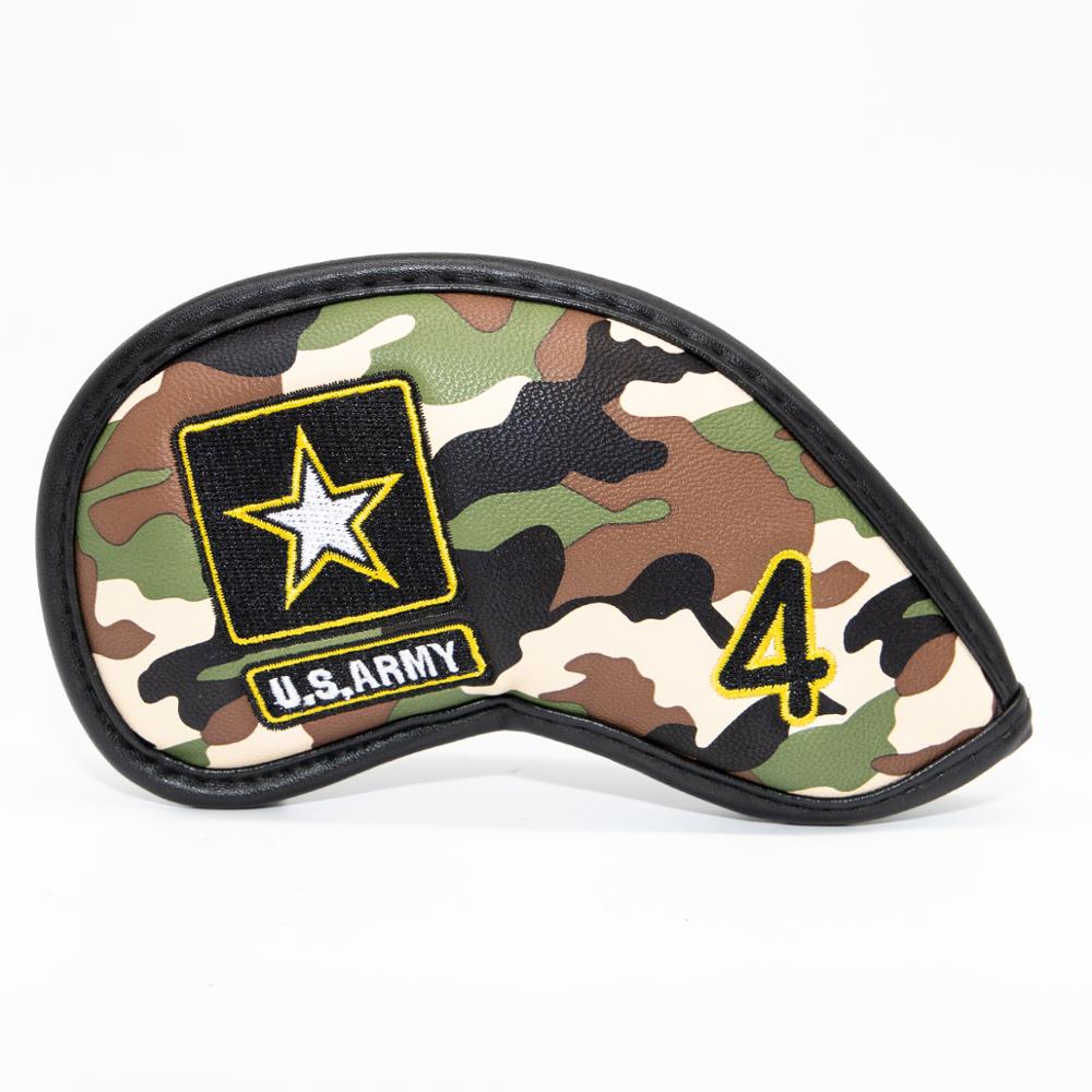 Golf Verein Eisen Abdeckung Headcover Tarnung Golf Eisen Kopf Abdeckungen Golf Verein Eisen Headovers Keile Abdeckungen 9 teile/satz 4- 9 EINE P S