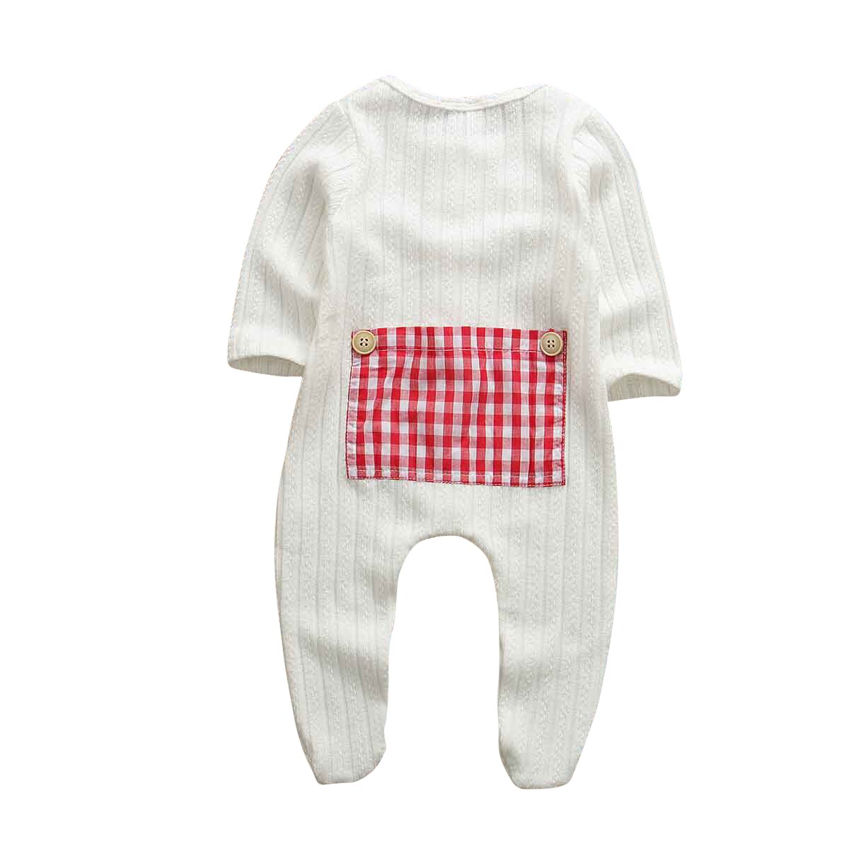 Baby Kleding 0-9M Baby Jongens Meisjes Kid Gebreide Footies Pasgeboren Katoenen Kleding Peuter Lange Mouw Jumpsuit Baby herfst Winter: A / 6m