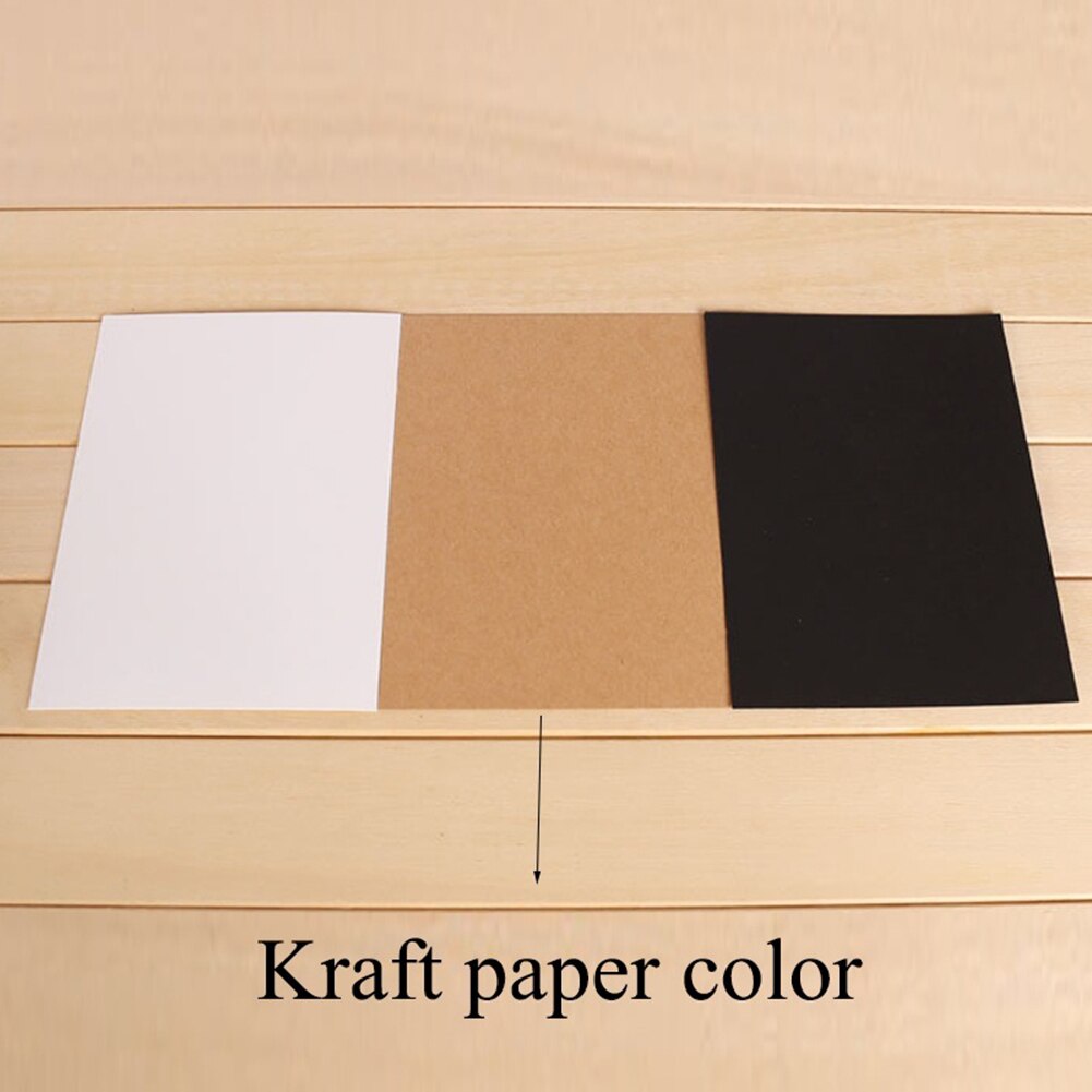 20Pcs Flexible No-coarse Vintage Blank A4 Kraft Paper Notes Card Painting DIY Scrapbook Material