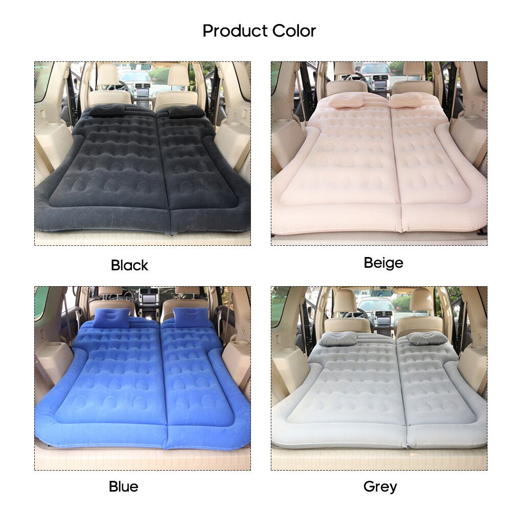 InCar Inflatable Bed Air Mattress Universal SUV Car Travel Sleeping Pad Outdoor Camping Mat Child Rear Exhaust Pad Car Rear Seat