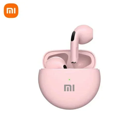 Xiaomi air pro 6 tws sem fio bluetooth fones de ouvido controle toque com microfone alta fidelidade som esporte música: Verde