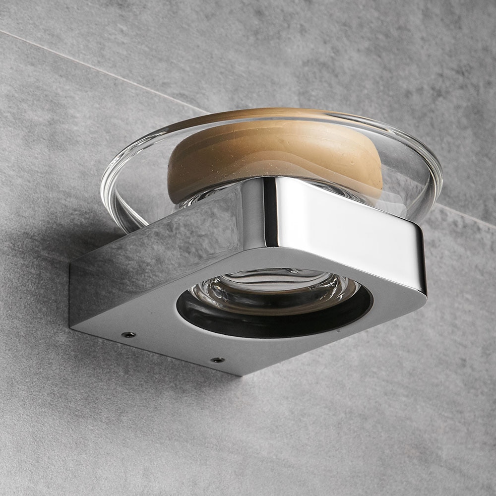 Soap Dishes Chrome Finish Soap Basket Wall mounted Soap Dish Bathroom Accessories Bathroom Hardware Toilet Soap Holder 5785